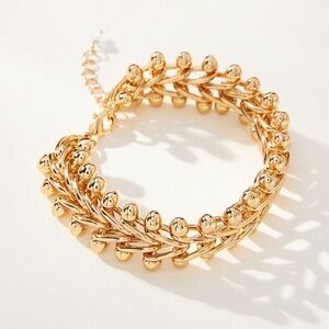 Anthropologie Jagged Link Bracelet